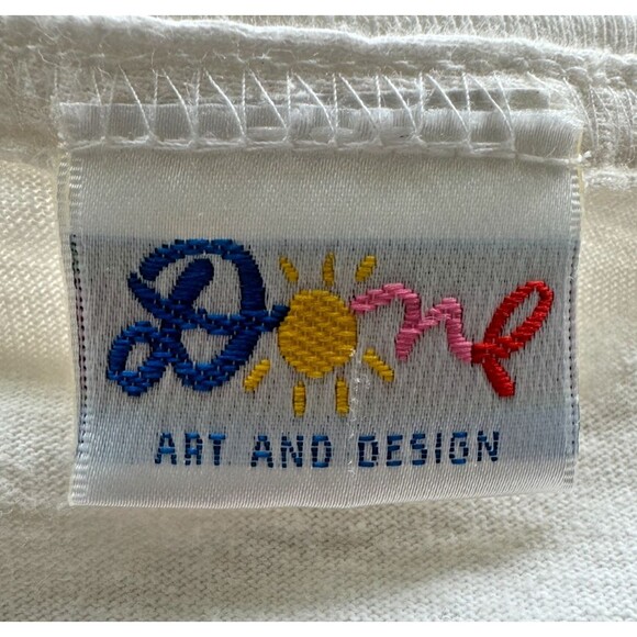 Ken Done Art to Wear T-Shirt Large White Unisex Adult Fish Tropical Shoulder Pad - Picture 5 of 7